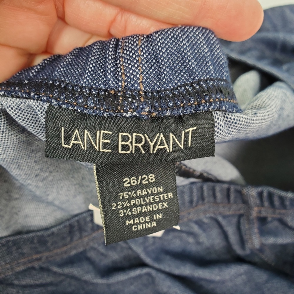 Lane Bryant New blue leggings size 26/28 - Picture 6 of 9